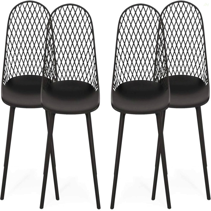 CHAISE LILY (ENSEMBLE DE 4), Noir