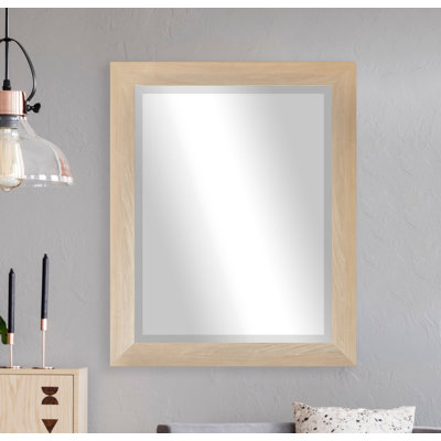 Ungar Wood Flat Wall Mirror
