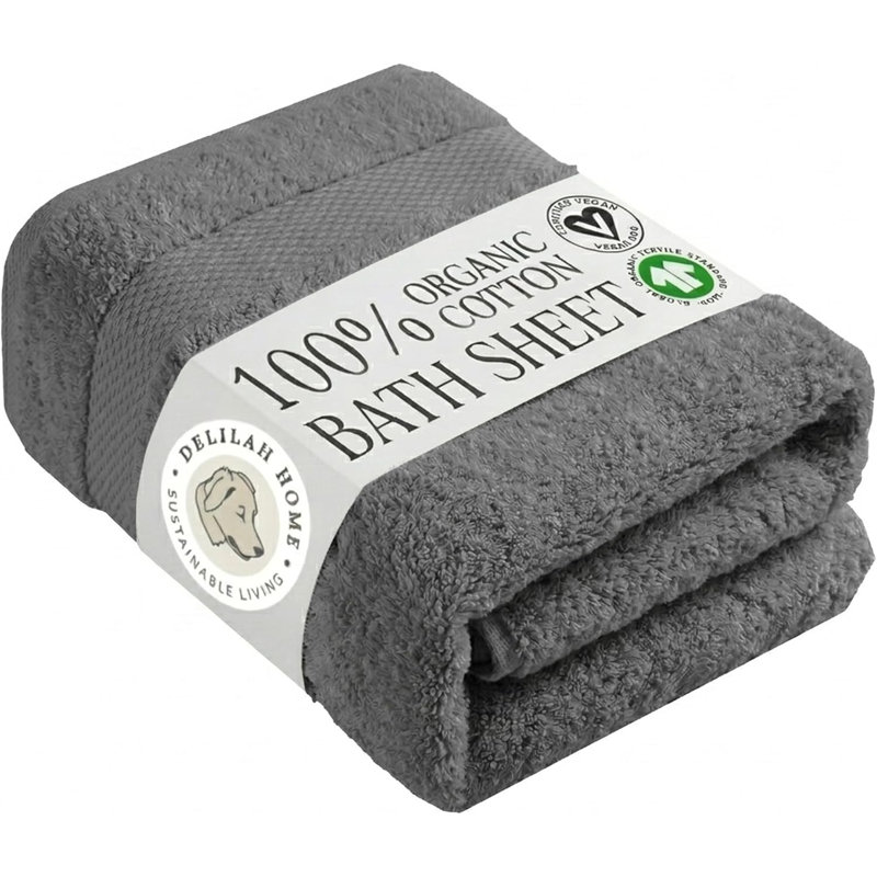 Ensemble biologique, Dark Grey, Essuie-mains - paquet de 2