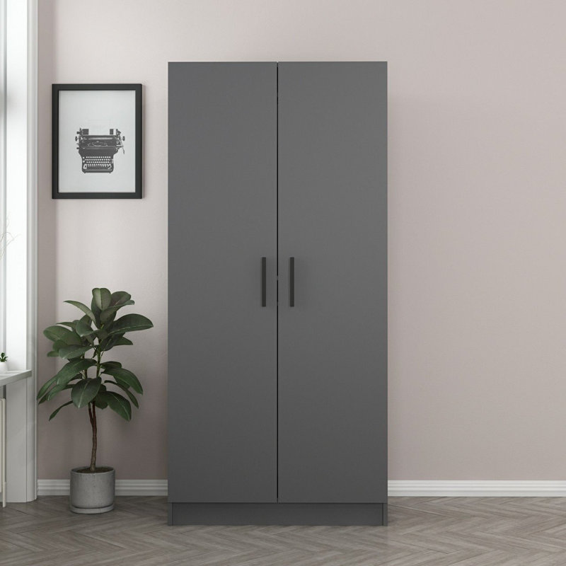 Garde-robe, Anthracite, H 74,67 po x l 35,37 po x P 20,44 po