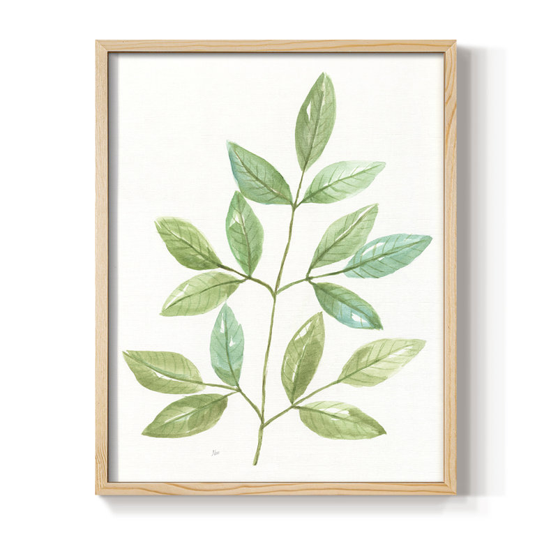 «Spring Greens III», reproduction encadrée - bois massif, H 11 po x l 9 po