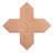 Seville Pure White 7 in. Star with Terracota 5 in. Cross Matte Porcelain Wall and Floor Tile (10.62 sq ft/case) - 68 Pack-118043056
