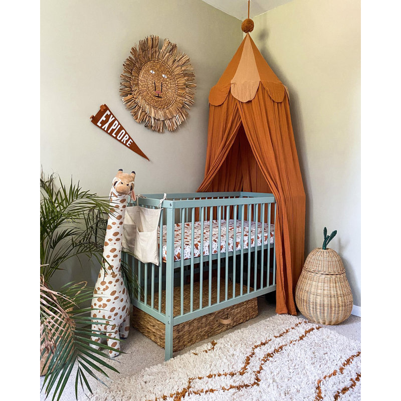 Mini Cot Bed, Stone Teal