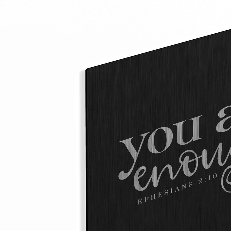 Art mural luxueux «You Are Enough» par Lux + Me Designs, H 12 po x l 12 po