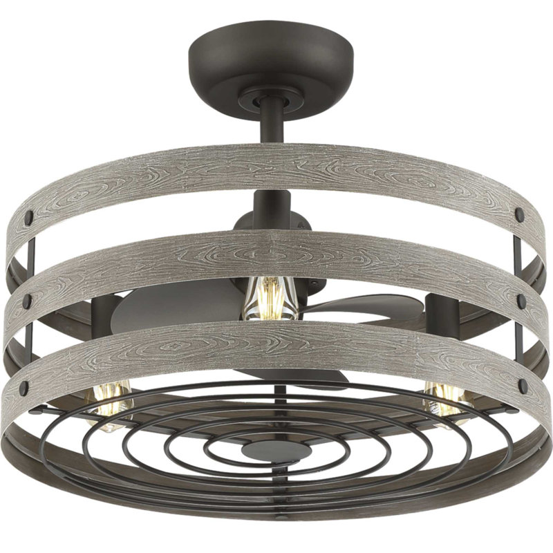 Gulliver 23.5" Ceiling Fan with Light Kit, Graphite