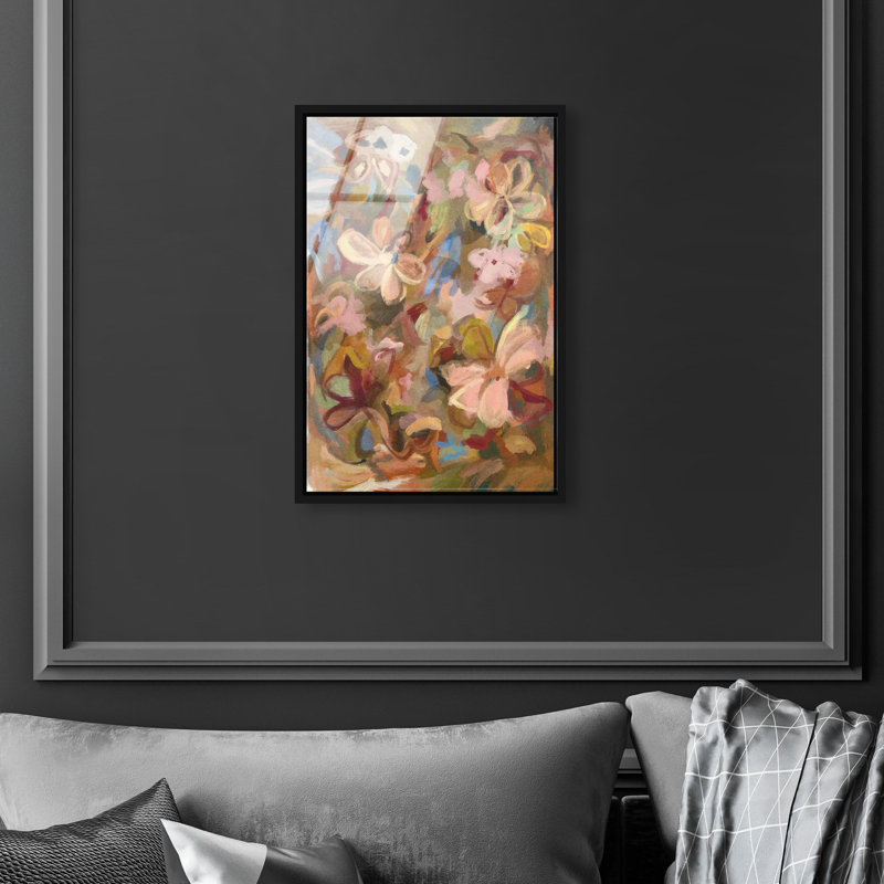 Moving Eden II Print by Oliver Gal, 46"H x 31"W, Black Floater Frame