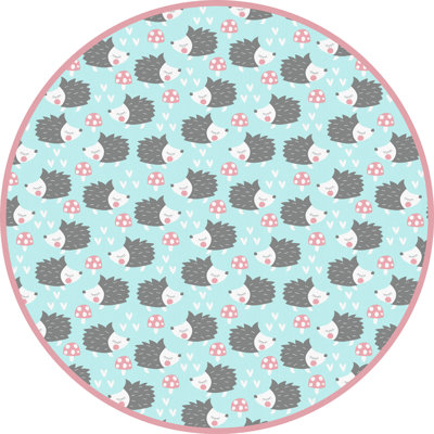 Alcinda Vinyl Machine Printed Area Rug