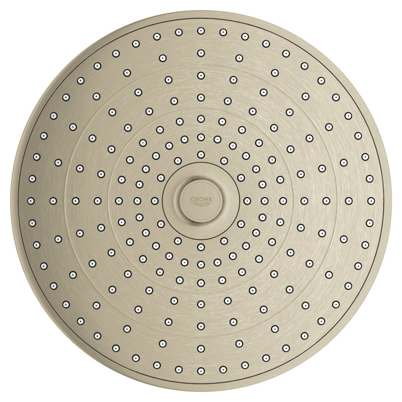 Pomme de douche à 3 réglages Euphoria avec réglages SmartRain, Nickel brossé Infinity, 2.8 gpm