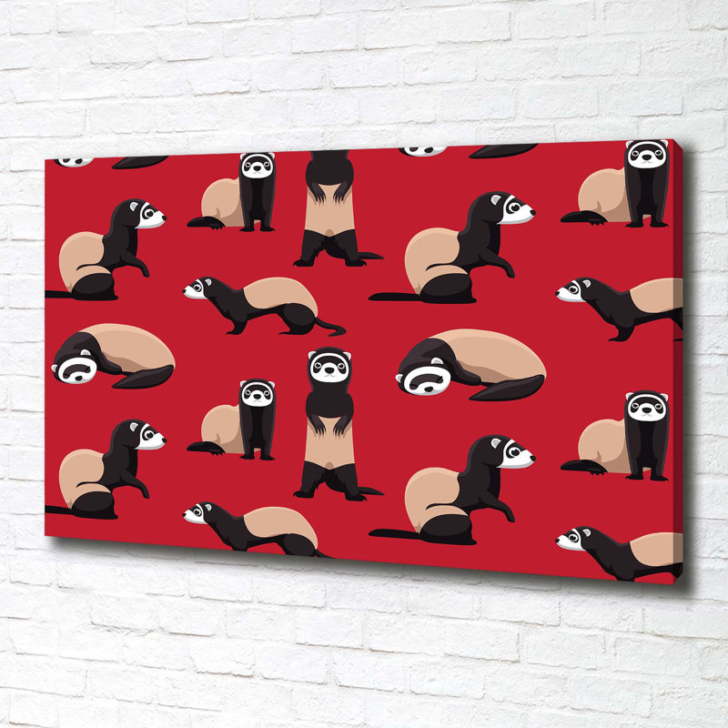 Ferret - Wrapped Canvas Print