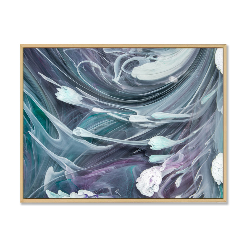 Art liquide VI - Reproduction de photo sur toile, H 8 po x l 12 po x P 1 po, Toile naturelle avec cadre flottant