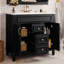  Vanity with Sink, Modern Cabinet with 2 Drawers and Soft Closing Doors, Freestanding Bathroom Design-1937781570