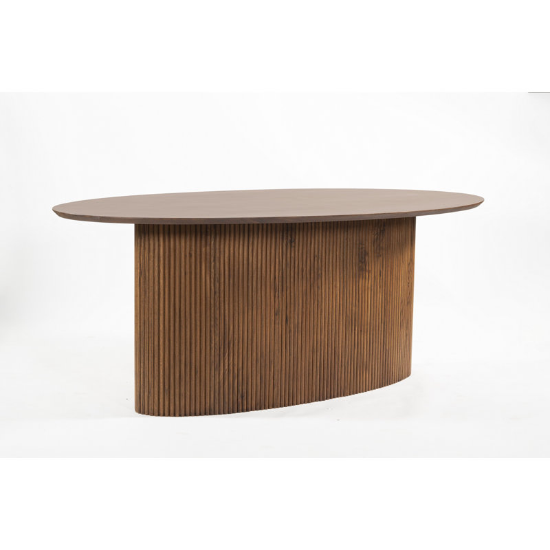 Kedarian Extendable Acacia Oval Dining Table
