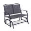 Fauteuil oscillant d'extérieur en acier Stafan