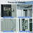 8x10ft Outdoor Metal Storage Shed - Metal Foundation Included, Durable Shelter For Backyard/garden