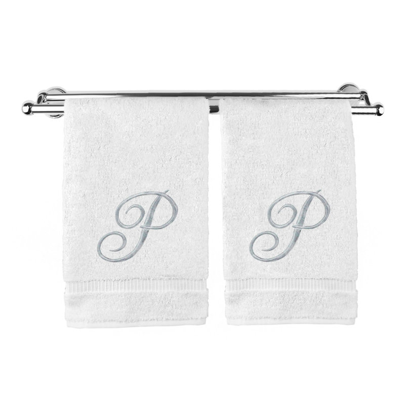 Super Plush Hand Towel, White/Silver, P
