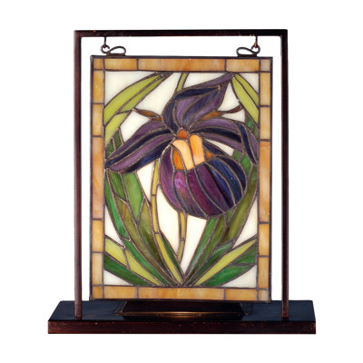 Mini-fenêtre de table éclairée 9,5 "x H 10,5" avec des pantoufles