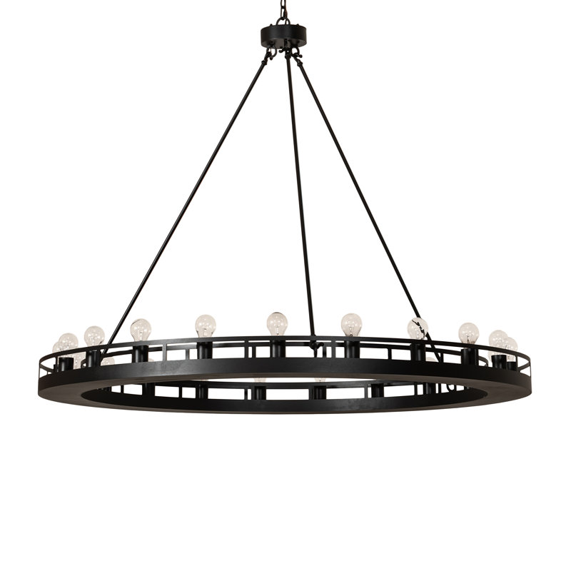 Lustre 20 lumières 60 "de large Barbury