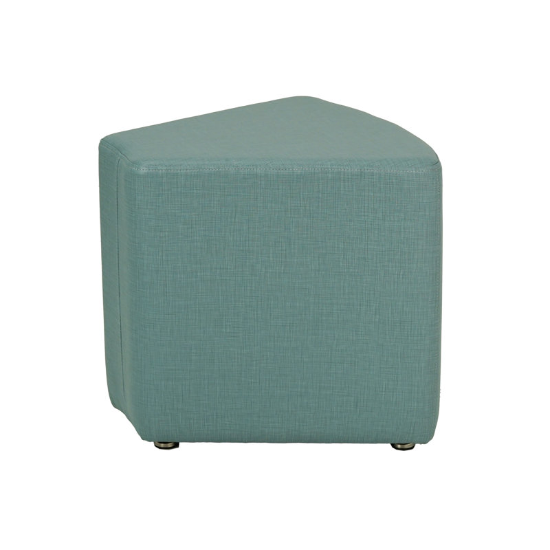 Pro Series Upholstered Wedge Ottoman 18" Height, Aqua