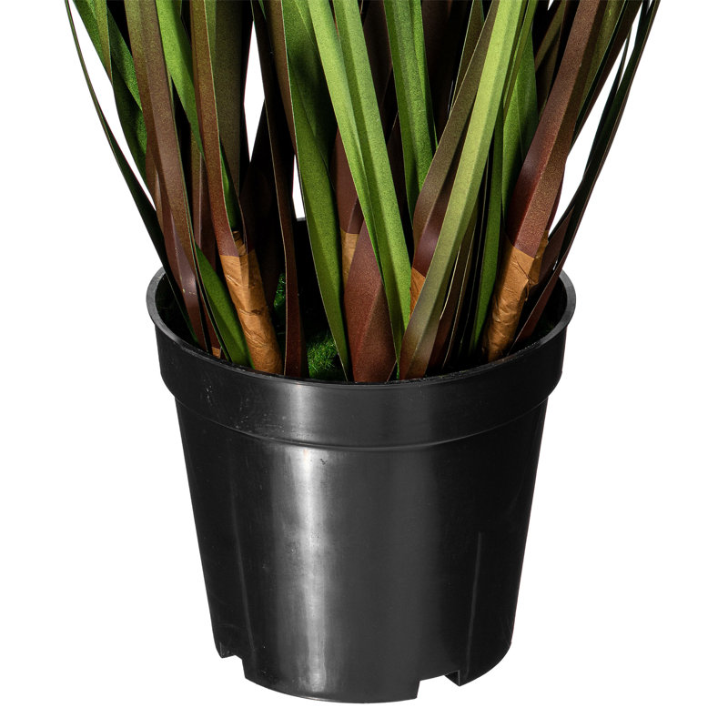 36" Artificial Potted Green Grass and Eucalyptus.