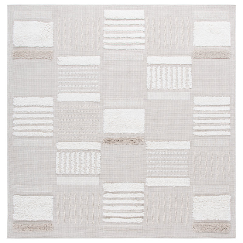 Vendramin Performance Geometric Rug, Square 6'7"