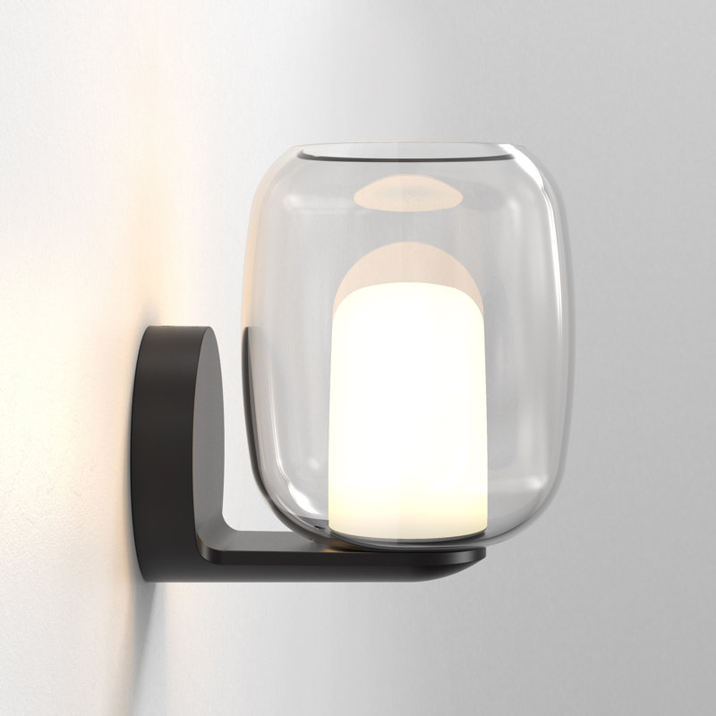 Aquina 1 - Light Armed Sconce, Matt Black