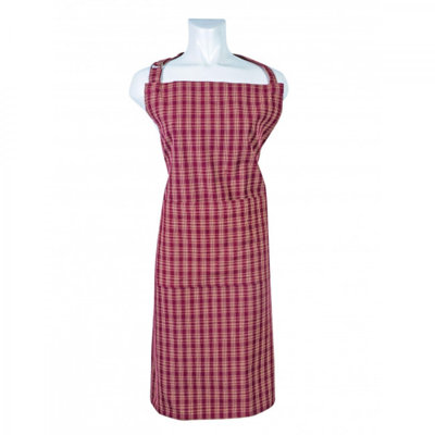 Paprika-Check Pattern Apron