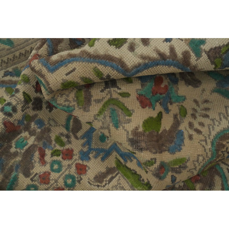 Tapis traditionnel rétro en laine 8 x 11