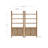 Cicley Arched 3-Tier Bookshelf With Seagrass Cabinet Base