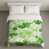 Motif floral vert / blanc