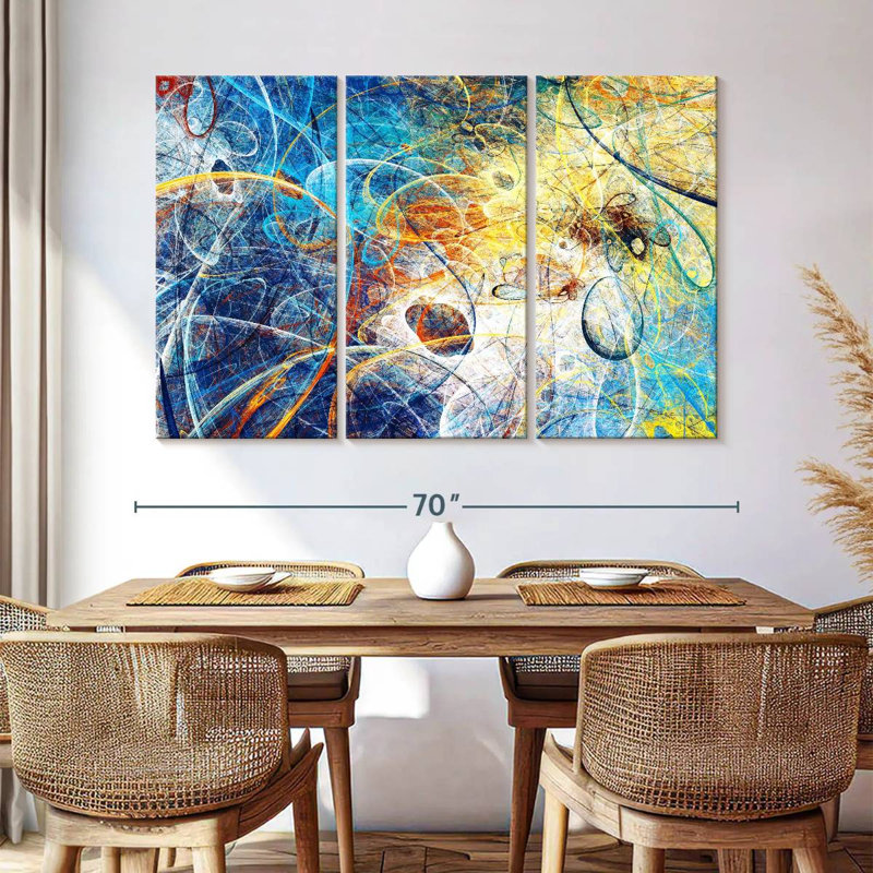 Avery Space Time Warp Abstract, 42" H x 65" W