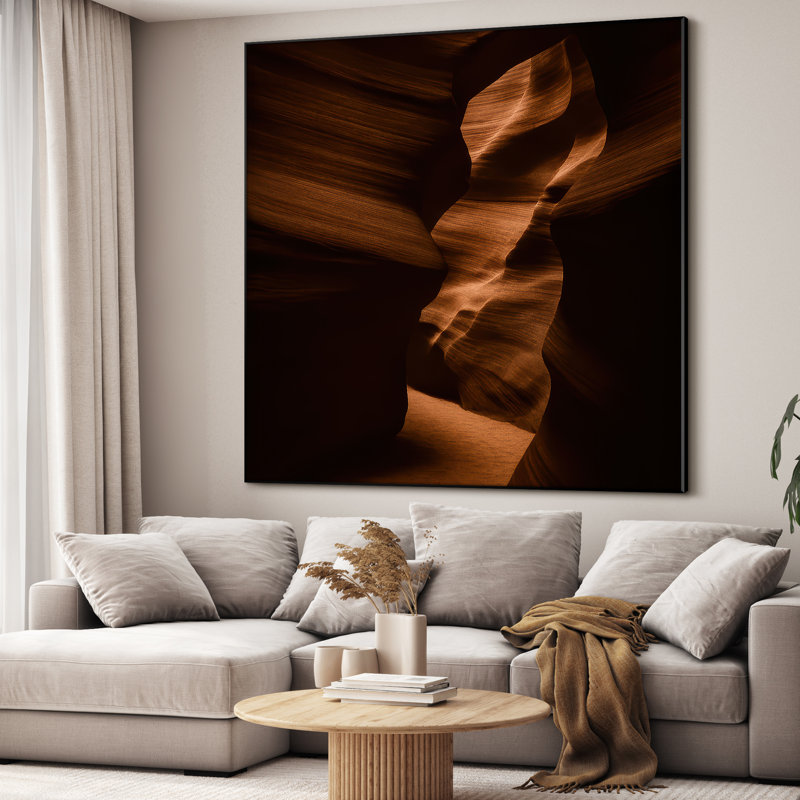 Très grande reproduction d'art sur toile - Paysage naturel, paysage moderne, œuvre d'art, décor pour le salon ou la chambre à coucher - «Assemblage requis du cadre (cadre non fini)»