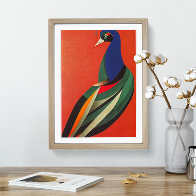 Peacock In Abstract No.6 - Wall Art