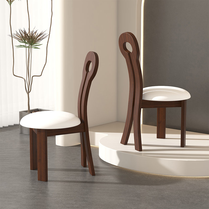 Damron Wood Upholstered Dining Chairs