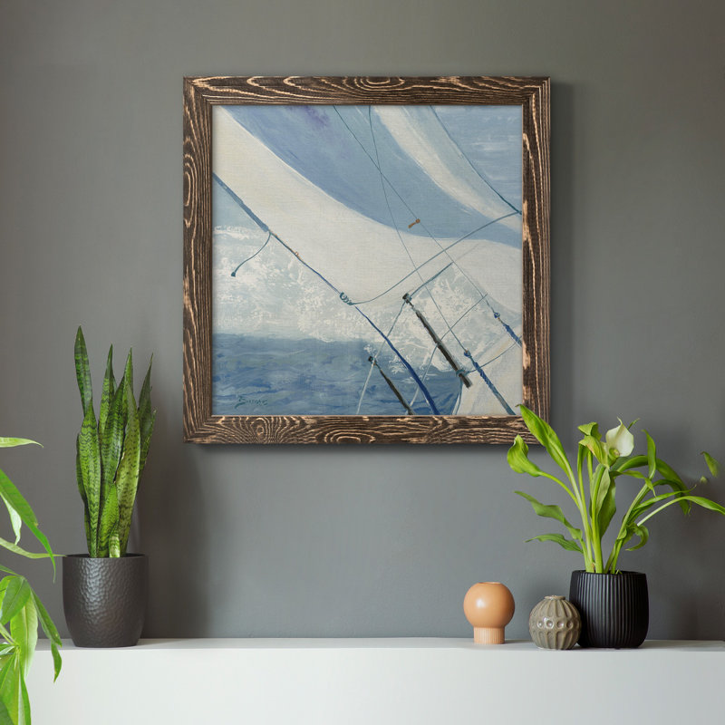 Impression sur toile Bow Bow, H 20 po x l 20 po x P 1,5 po, Cadre noyer