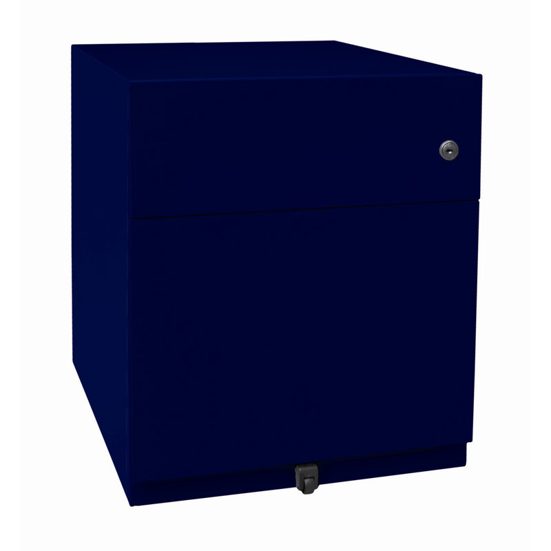 Note 42cm Wide 2 -Drawer Mobile File Cabinet, Oxford blue
