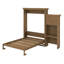 Grand lit escamotable avec plusieurs tablettes de rangement-223722174
