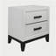 Table de chevet blanche Mirage-1974326853