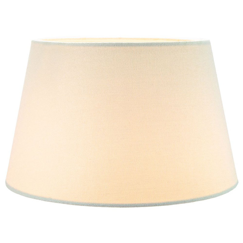 Traditional Linen Fabric Drum Shade for Pendant & Lampshade, 19cm H x 30cm W x 30cm D, Cream