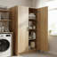 Armoire de rangement polyvalente en chêne