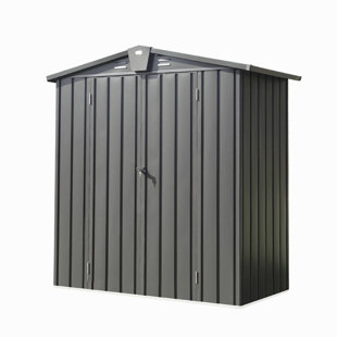 Outdoor Storage Shed,Metal Outside Sheds&Outdoor Storage Galvanized Steel,Tool Shed With Lockable Double Door For Patio,Backyard,Garden,Lawn