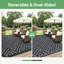 Tapis d'extérieur réversible imperméable noir et gris Shimeek-87774382