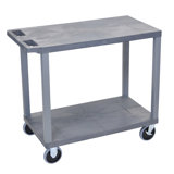 Chariot utilitaire robuste avec 2 tablettes plates E Series