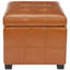 Repose-pieds carré avec rangement en similicuir de 18,3 po Graysie-9732039