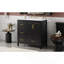 Meuble-lavabo 36 po avec lavabo, une armoire avec portes à fermeture douce, 4 tiroirs à fermeture douce, poignées en métal, noir-67031836