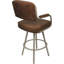 Tabouret pivotant rembourré avec structure en métal Northerly-744556360-768274259