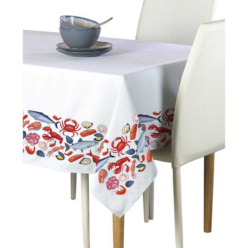 Hetrick Geometric Square Tablecloth, 70" L x 70" W