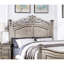Lit de chambre à coucher, style traditionnel avec moulure argentée, cadre de lit classique