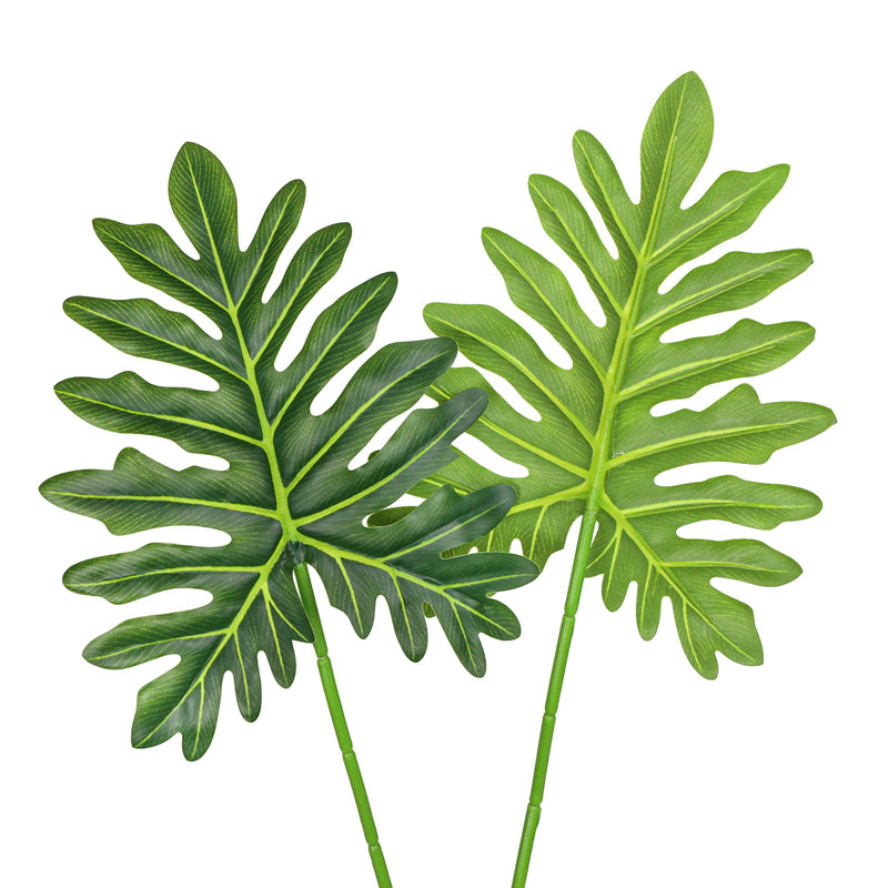 Tige de feuille de Philodendron artificiel Selloum