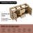60'' Double Bathroom Vanity Base Without Top