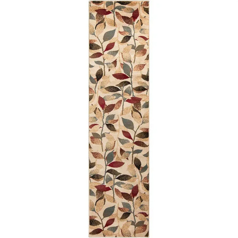 Red Modern Shaggy Rug, Nature Print Easy to Clean Rug For Living Room, Dining Room, Bedroom, Kitchen, Rectangle 160 x 230 cm